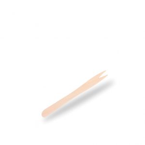 Tenedor Mini de Madera 85mm sin Enfundar